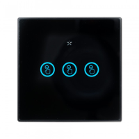 Беспроводной выключатель 3 кн. Powerlite-M3 (Чёрный)