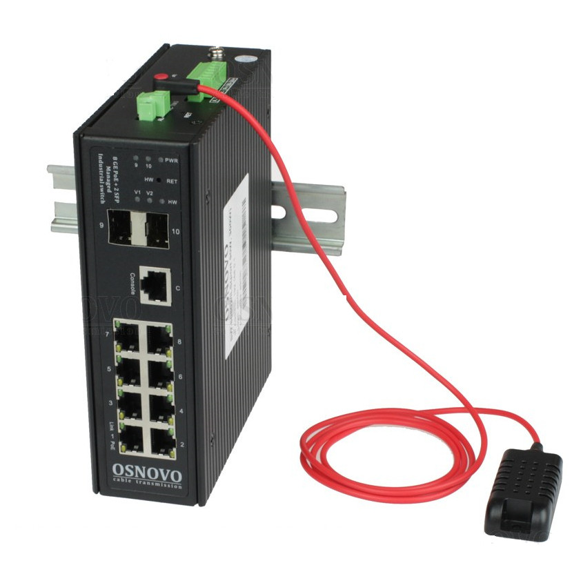 SW-80802/ILS (port 90W,300W) Промышленный управляемый HiPoE коммутатор