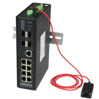 SW-80804/ILS (port 90W,720W) Промышленный управляемый (L2+) Ultra PoE коммутатор