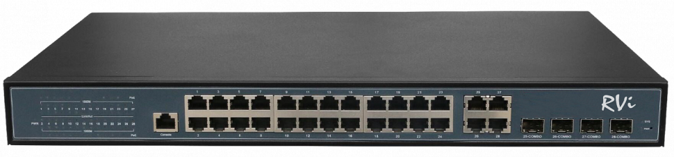 RVi-1NSM24G-4C Сетевой коммутатор с поддержкой PoE RVi-1NSM24G-4C Сетевой коммутатор с поддержкой PoE