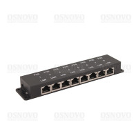 OSNOVO Midspan-8/P Пассивный PoE-инжектор Fast Ethernet на 8 портов