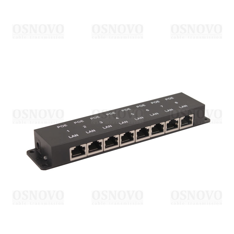 OSNOVO Midspan-8/P Пассивный PoE-инжектор Fast Ethernet на 8 портов OSNOVO Midspan-8/P Пассивный PoE-инжектор Fast Ethernet на 8 портов