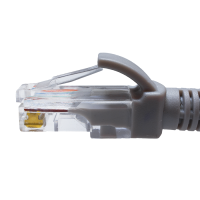 Патч-корд SUPRLAN U/UTP Cat.5e 4x2 26AWG (7x0.16mm) Cu LSZH серый 1м