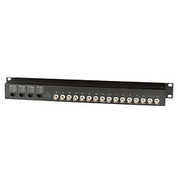 TPP016-RJ45 Приемопередатчик шестнадцати видеосигналов по витой паре (для монтажа в 19" стойку 1U) TPP016-RJ45 Приемопередатчик шестнадцати видеосигналов по витой паре (для монтажа в 19" стойку 1U)