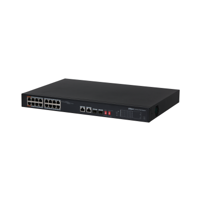 DH-PFS3218-16ET-135 16-портовый неуправляемый коммутатор с РоЕ DH-PFS3218-16ET-135 16-портовый неуправляемый коммутатор с РоЕ