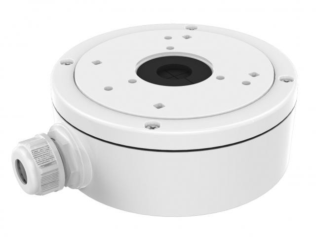 DS-1280ZJ-S Монтажная коробка, белая, для камер купольных камер, алюминий, 137x53.4x164.8мм