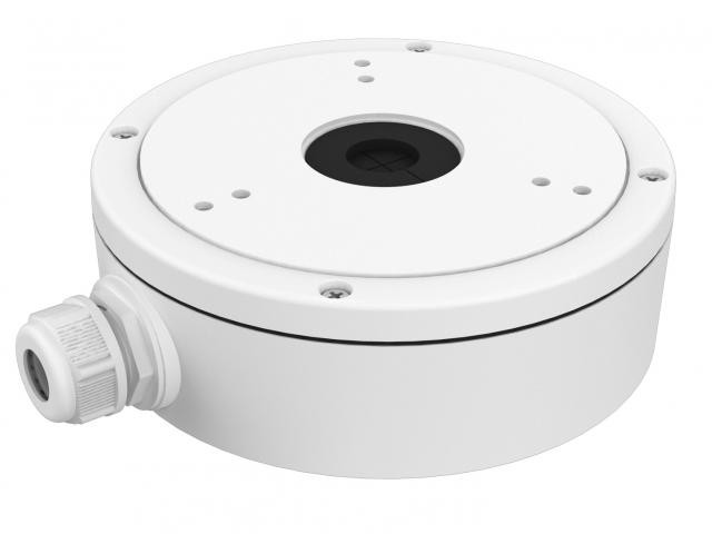 DS-1280ZJ-M Монтажная коробка, белая, для камер купольных камер, алюминий, 157x184.8x53.4мм