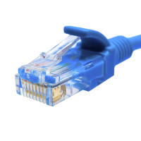 Патч-корд SUPRLAN U/UTP Cat.5e 4x2 26AWG (7x0.16mm) Cu LSZH синий 5м