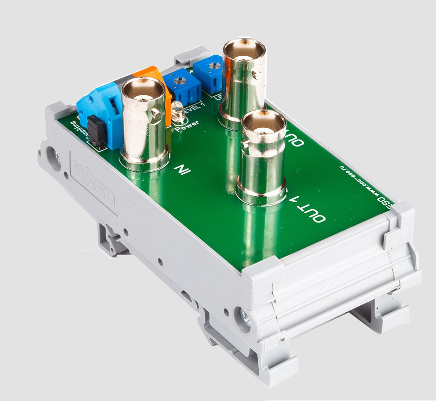 DV-01D12 (DV-01D(HD)) Видеоразветвитель на DIN рейку DV-01D12 (DV-01D(HD)) Видеоразветвитель на DIN рейку