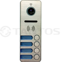 Tantos iPanel 2 (Metal) 4 аб. Цветная вызывная панель видеодомофона на 4 абонента