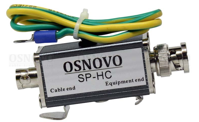 OSNOVO SP-HC Устройство грозозащиты цепей видео HDCVI/HDTVI/AHD одноканальное для коаксиального кабеля OSNOVO SP-HC Устройство грозозащиты цепей видео HDCVI/HDTVI/AHD одноканальное для коаксиального кабеля