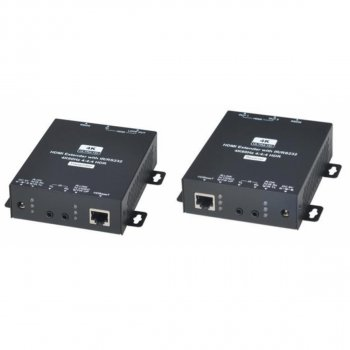 HE02EIX Комплект (передатчик + приёмник) для передачи HDMI + ИК управление + RS232 HE02EIX Комплект (передатчик + приёмник) для передачи HDMI + ИК управление + RS232