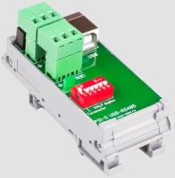 PSI-D (USB-RS485\422) на DIN рейку с гальванической развязкой и питанием от USB