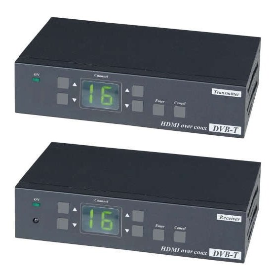 HE05C Многофункциональное устройство-удлинитель для передачи HDMI сигнала по коаксиальному кабелю HE05C Многофункциональное устройство-удлинитель для передачи HDMI сигнала по коаксиальному кабелю