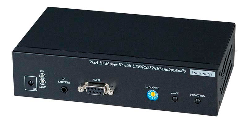 VKM03BT Передатчик KVM: VGA, USB, аудио, RS232 и ИК сигналов по Ethernet на расстояние до 150м (CAT5e), до 180м (CAT6) VKM03BT Передатчик KVM: VGA, USB, аудио, RS232 и ИК сигналов по Ethernet на расстояние до 150м (CAT5e), до 180м (CAT6)