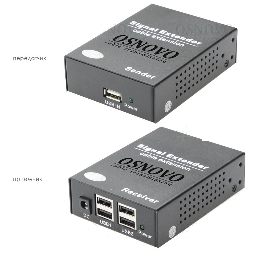 TLN-U1/1+RLN-U4/1 Удлинитель интерфейса USB 2.0 по сети Ethernet TLN-U1/1+RLN-U4/1 Удлинитель интерфейса USB 2.0 по сети Ethernet