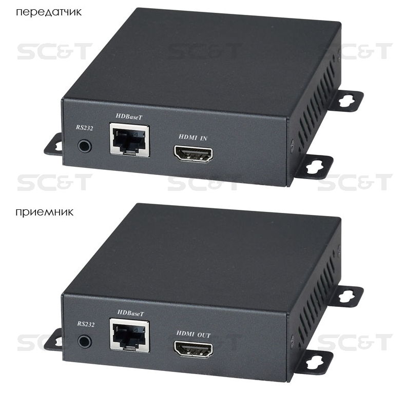 HE20E Комплект (передатчик и приемник) для передачи HDMI, сигналов ИК (30-60кГц) и RS232 по одному кабелю витой пары (от CAT5e) до 100м (HDBaseT 2.0) HE20E Комплект (передатчик и приемник) для передачи HDMI, сигналов ИК (30-60кГц) и RS232 по одному кабелю витой пары (от CAT5e) до 100м (HDBaseT 2.0)