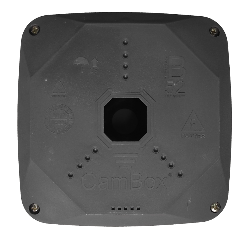 CamBox B52 PRO BOX Grey монтажная коробка для камер видеонаблюдения