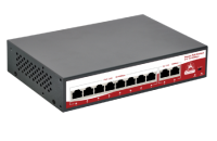 SR-PS0820FBL 10 портовый неуправляемый РоЕ коммутатор