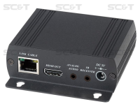HE05BER Приёмник HDMI по Ethernet. Позволяет принимать HDMI (1.3b, до 1080p/24bit) + Analog Audio, до 150м (CAT5e), до 180м (CAT6) совместно с передатчиком HE05BT