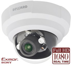 Beward B2710DR Купольная 2 мегапиксельная IP камера с ИК подсветкой