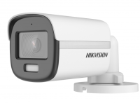 DS-2CE10DF3T-FS (2.8mm) 2Мп уличная компактная цилиндрическая HD-TVI камера с LED подсветкой до 20м и встроенным микрофоном (AoC)