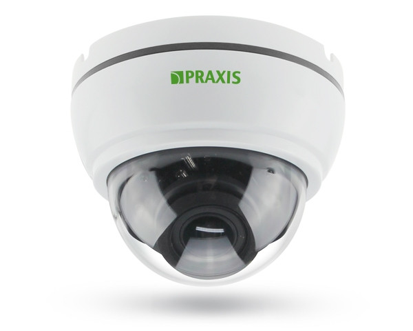 Praxis PP-7111MHD 2.8-12 Купольная видеокамера формата AHD/TVI/CVI/CVBS со встроенной ИК подсветкой