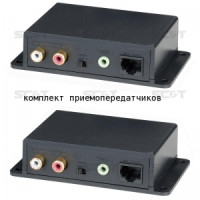 AE02 Комплект для передачи стерео аудиосигнала на расстояние до 600 м по кабелю витой пары CAT5 и выше