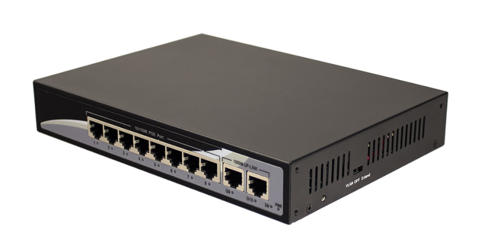 Tantos TSn-8P10V 10 портовый POE Ethernet коммутатор Tantos TSn-8P10V 10 портовый POE Ethernet коммутатор