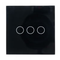 Выключатель 3 кн. Sibling Powerlite-WS3В (чёрный)