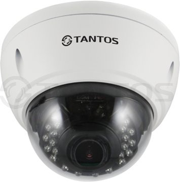 Tantos TSi-Ve25VPA (2.8-12) 2-х мегапиксельная уличная купольная антивандальная камера с ИК подсветкой и поддержкой звука