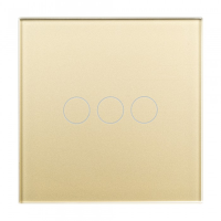 Выключатель 3 кн. Sibling Powerlite-WS3G (золотой)