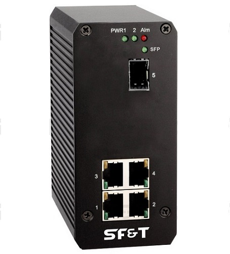 SF-G1041/I Промышленный неуправляемый коммутатор Gigabit Ethernet на 5 портов SF-G1041/I Промышленный неуправляемый коммутатор Gigabit Ethernet на 5 портов