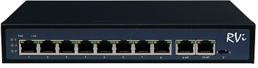 RVi-1NS08F-2T Сетевой коммутатор с 8 POE RVi-1NS08F-2T Сетевой коммутатор с 8 POE