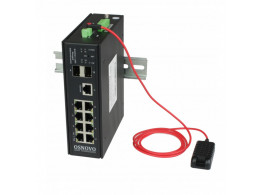 SW-80802/I(Port 90W, 300W) Промышленный HiPoE коммутатор Gigabit Ethernet на 8GE PoE + 2 GE SFP порта SW-80802/I(Port 90W, 300W) Промышленный HiPoE коммутатор Gigabit Ethernet на 8GE PoE + 2 GE SFP порта