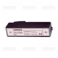 OSNOVO SP-IP/100PD Устройство грозозащиты для локальной вычислительной сети (скорость до 100 Мбит/с) с защитой линий PoE (af/at, метод B, контакты 4/5, 7/8), двухуровневая защита