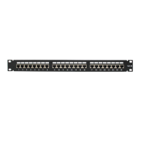 Патч-панель SUPRLAN 19", 24хRJ-45, FTP, Cat.5e, 1U