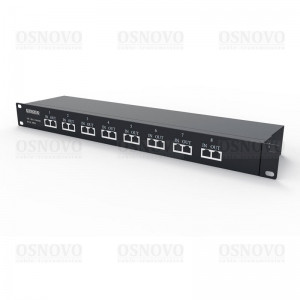 OSNOVO SP-IP8/1000PR 1U устройство грозозащиты для локальной вычислительной сети на 8 портов (скорость до 1000 Мб/с) с защитой линий PoE (af/at, методы A + B, контакты 1/2, 3/6, 4/5, 7/8) OSNOVO SP-IP8/1000PR 1U устройство грозозащиты для локальной вычислительной сети на 8 портов (скорость до 1000 Мб/с) с защитой линий PoE (af/at, методы A + B, контакты 1/2, 3/6, 4/5, 7/8)