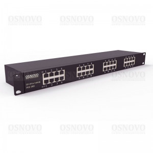 OSNOVO SP-IP16/1000PR 1U устройство грозозащиты для локальной вычислительной сети на 16 портов(скорость до 1000 Мб/с) с защитой линий PoE (af/at, методы A + B, контакты 1/2, 3/6, 4/5, 7/8) OSNOVO SP-IP16/1000PR 1U устройство грозозащиты для локальной вычислительной сети на 16 портов(скорость до 1000 Мб/с) с защитой линий PoE (af/at, методы A + B, контакты 1/2, 3/6, 4/5, 7/8)