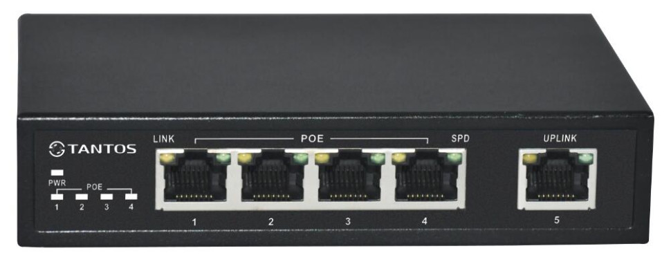 TSn-4P5G 5-и портовый гигабитный POE-коммутатор TSn-4P5G 5-и портовый гигабитный POE-коммутатор
