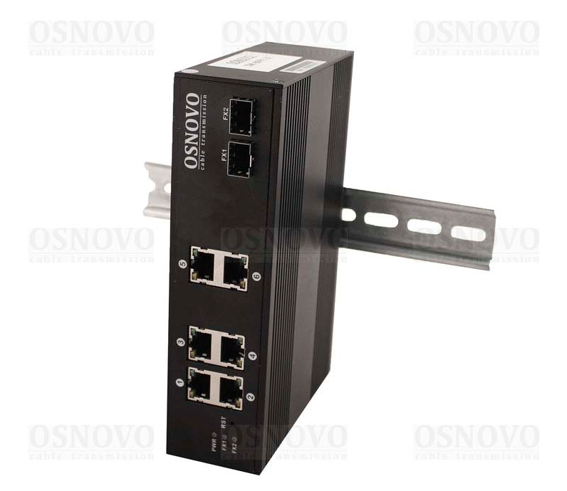 OSNOVO SW-8062/IC Промышленный PoE коммутатор Gigabit Ethernet на 8 портов OSNOVO SW-8062/IC Промышленный PoE коммутатор Gigabit Ethernet на 8 портов