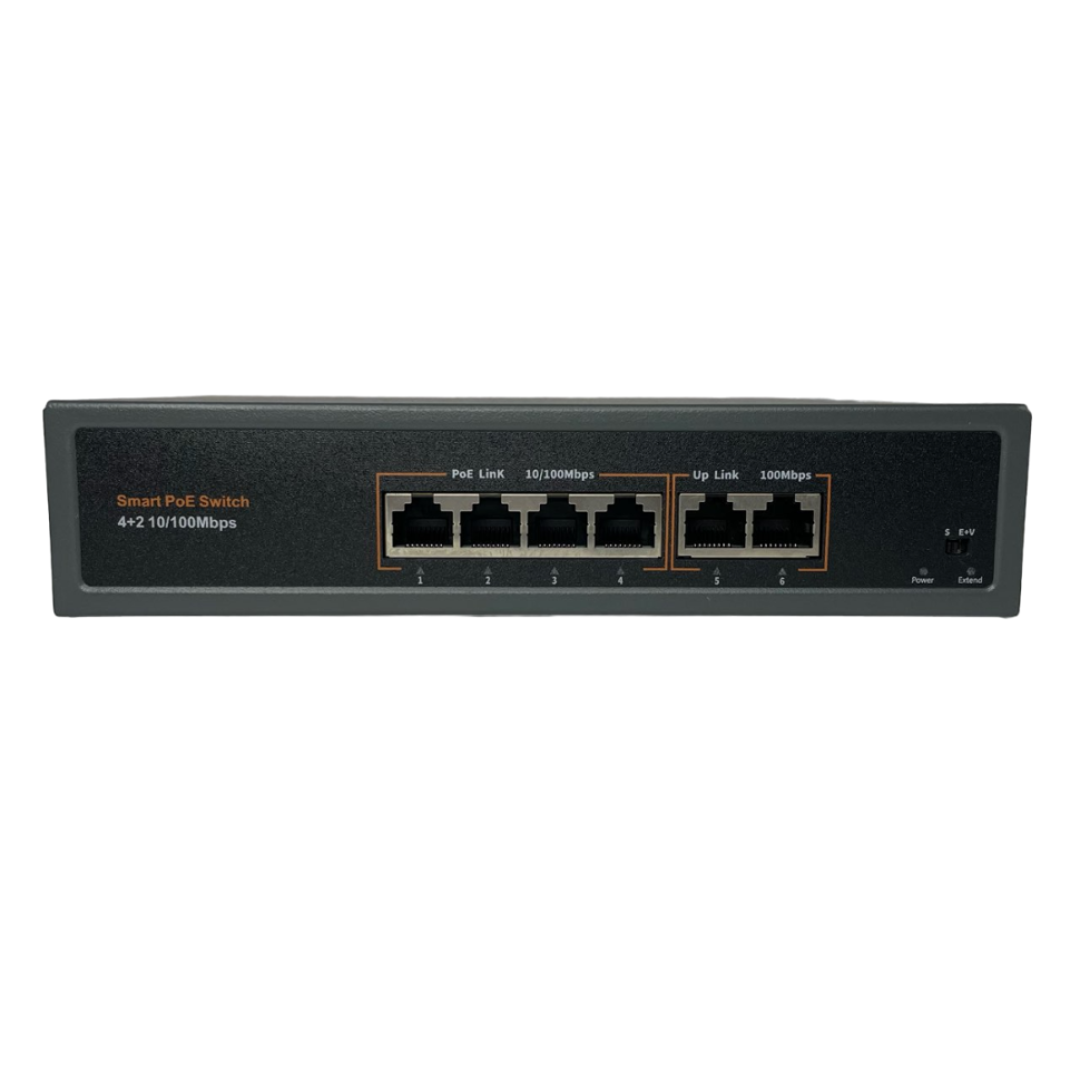 Hi-F0420FBL-A POE-коммутатор 4 POE + 2 Uplink Hi-F0420FBL-A POE-коммутатор 4 POE + 2 Uplink