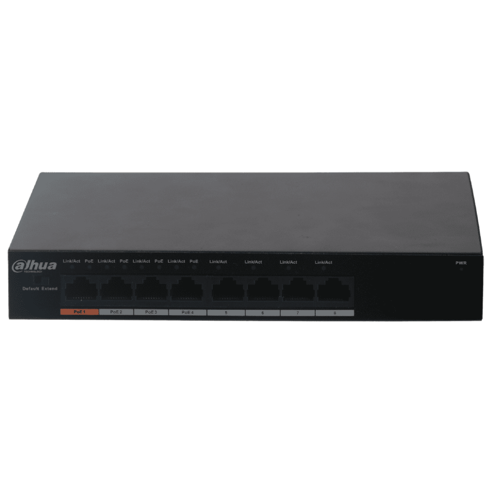 DH-PFS3008-8ET-60 8-портовый неуправляемый коммутатор с РоЕ DH-PFS3008-8ET-60 8-портовый неуправляемый коммутатор с РоЕ