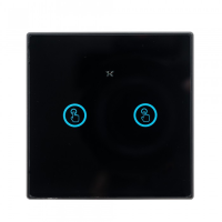 Беспроводной выключатель 2 кн. Powerlite-M2 (Чёрный)